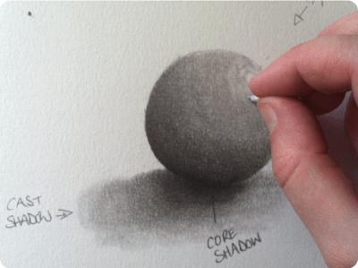 400x299 Drawing A 3d Sphere How To Draw Pencil Portraits