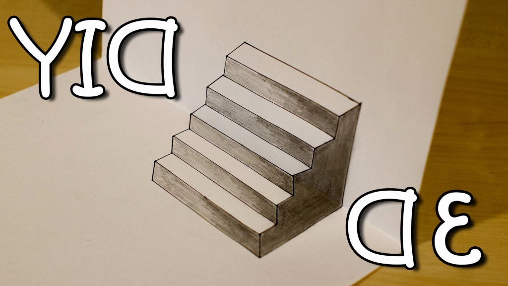 1024x576 Easy Optical Illusions To Draw Elegant Ideas A 3d Drawing Step By