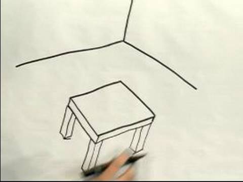 480x360 Easy Cartoon Drawing How To Draw A 3d Cartoon Table