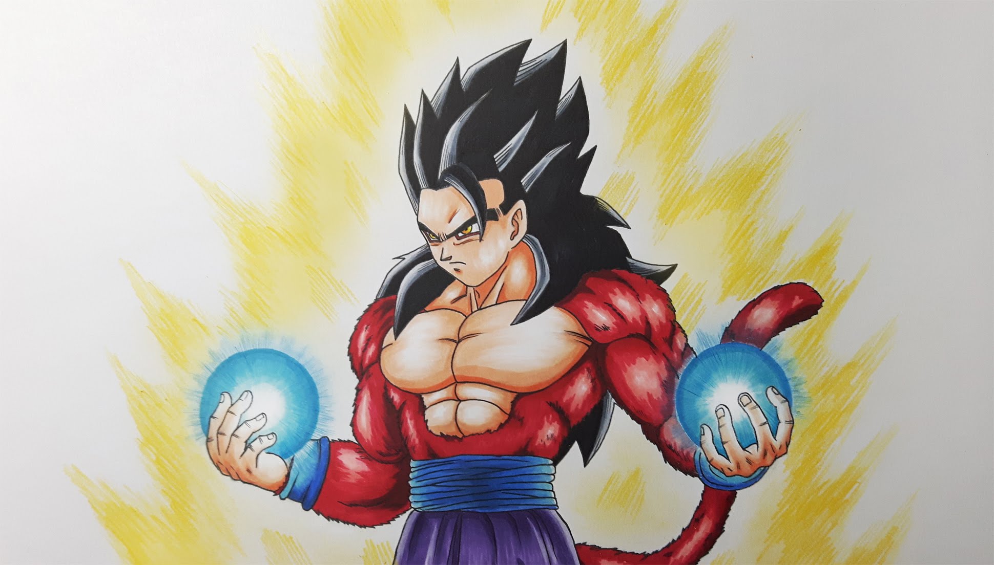 1940x1104 Drawing Gohan Super Saiyan 4 Ssj4