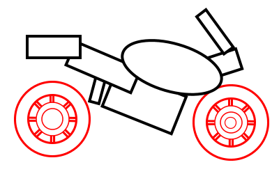 400x250 A Cartoon Motorcycle