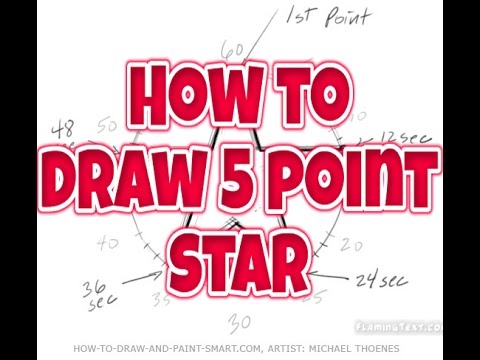 480x360 How To Draw 5 Point Star