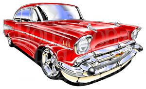57 Chevy Drawing at GetDrawings | Free download
