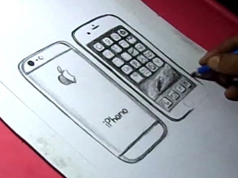 480x360 How To Draw Apple Iphone 6 Drawing For Kids
