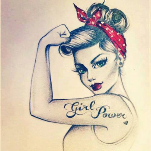 500x500 Phrase Girl Power Symbolized Strength And Ambition In