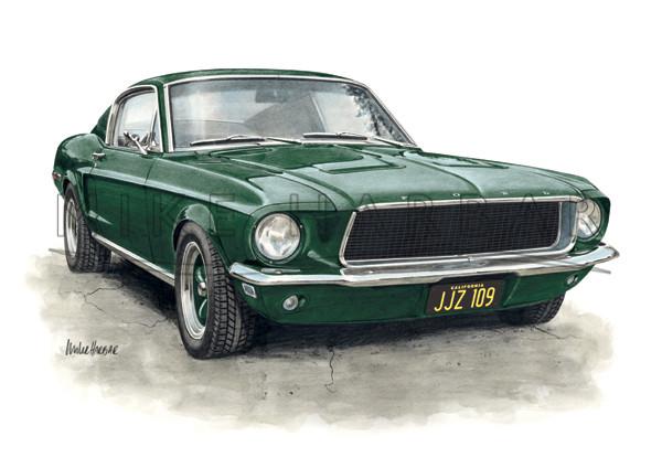 67 Mustang Drawing at GetDrawings | Free download