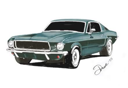 67 Mustang Drawing at GetDrawings | Free download