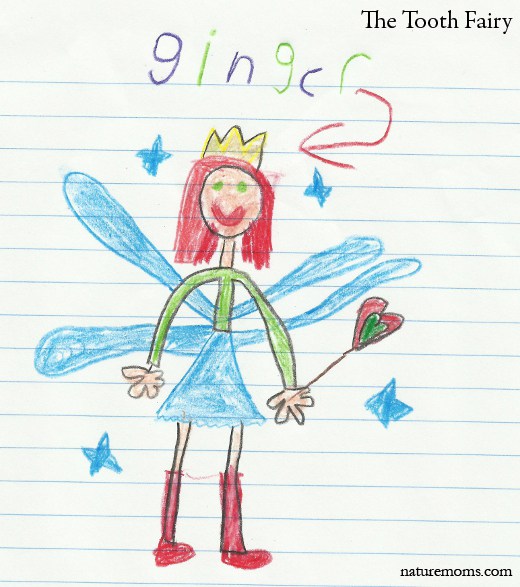 520x587 Tooth Fairy Crayon Drawing