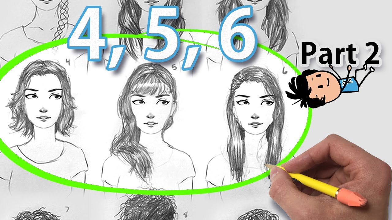 1280x720 How To Draw Female Hair