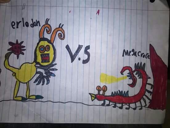 552x414 Creatures 9 Years Old Ivan's Drawings Creatures