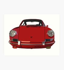 210x230 Porsche 911 Drawing Art Prints Redbubble