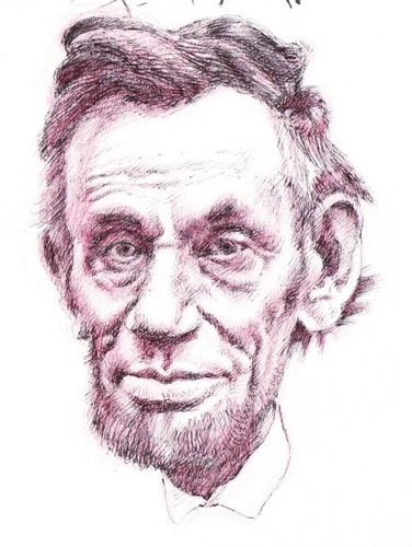 376x500 Abe Lincoln By Wwoeart Politics Cartoon Toonpool