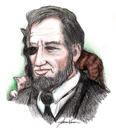 400x454 Abraham Lincoln And The Three Kittens