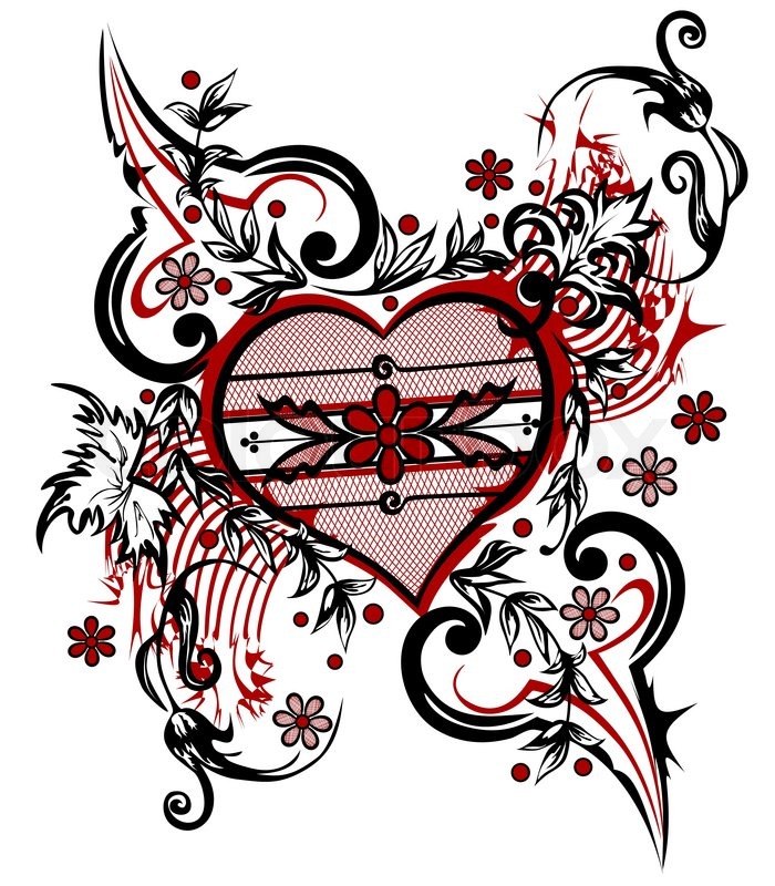 700x800 Abstract Drawing Heart Valentine Background The Valentine's Day T