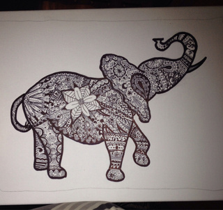 320x302 I Think This Elephant That I Drew Looks Slightly Bemused Xd