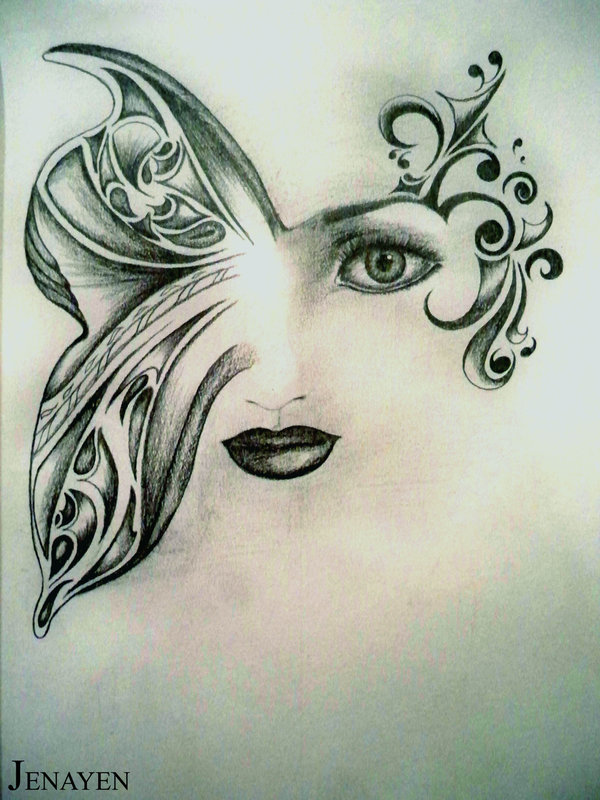 600x800 Butterfly Face By Jenayen