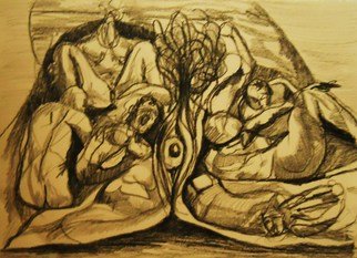 322x233 Abstract Figurative Drawings For Sale