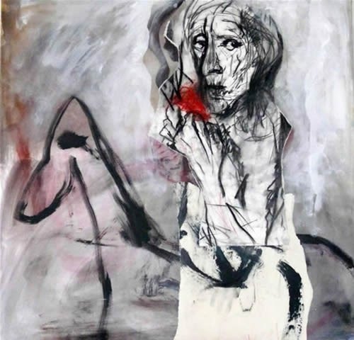 500x480 Figurative Abstract Paintings Amp Drawings By Marty Poorter Art Of Day