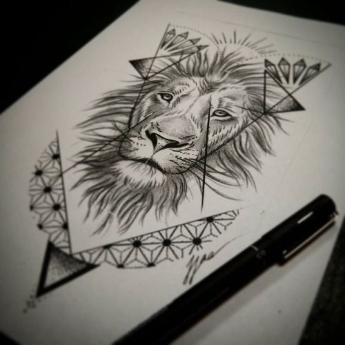 500x500 Lion Tattoo Australia Abstract Tattoos Abstract Lion Drawings