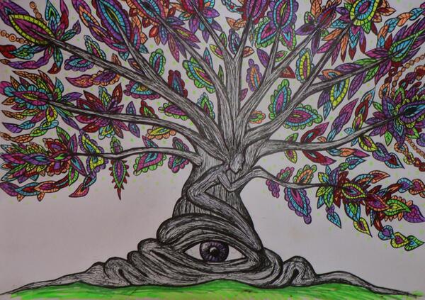600x423 Bakers Art On Twitter Abstract Tree Drawing