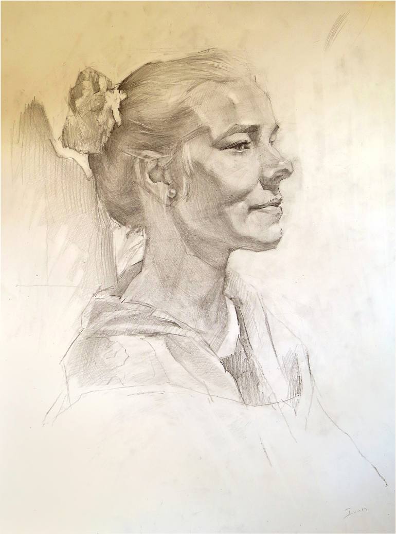 770x1040 Saatchi Art Academic Drawing, Study Portrait. Drawing By Ivan