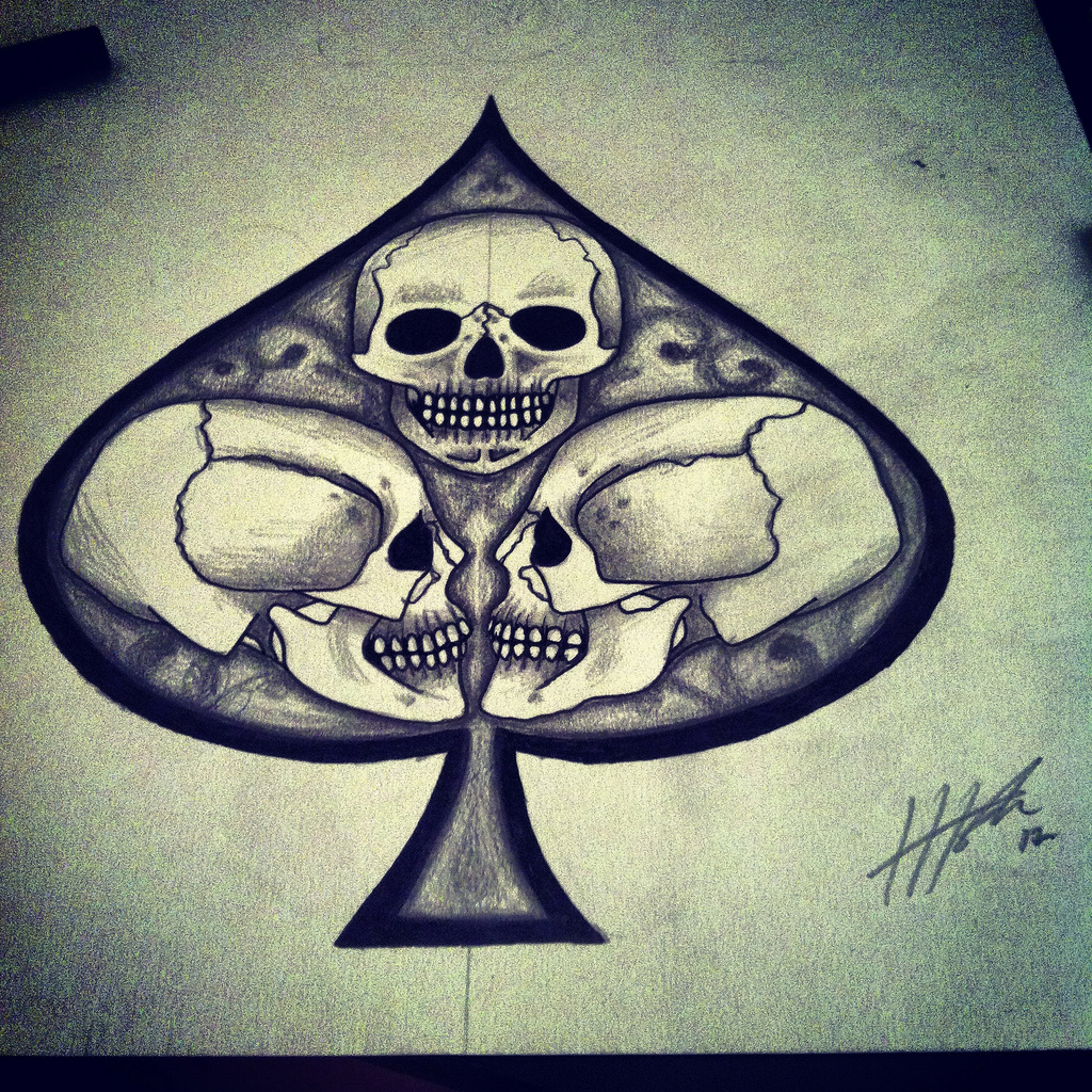 Ace Of Spades Drawing at GetDrawings | Free download