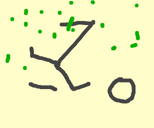 300x250 Man Runing Through Acid Rain