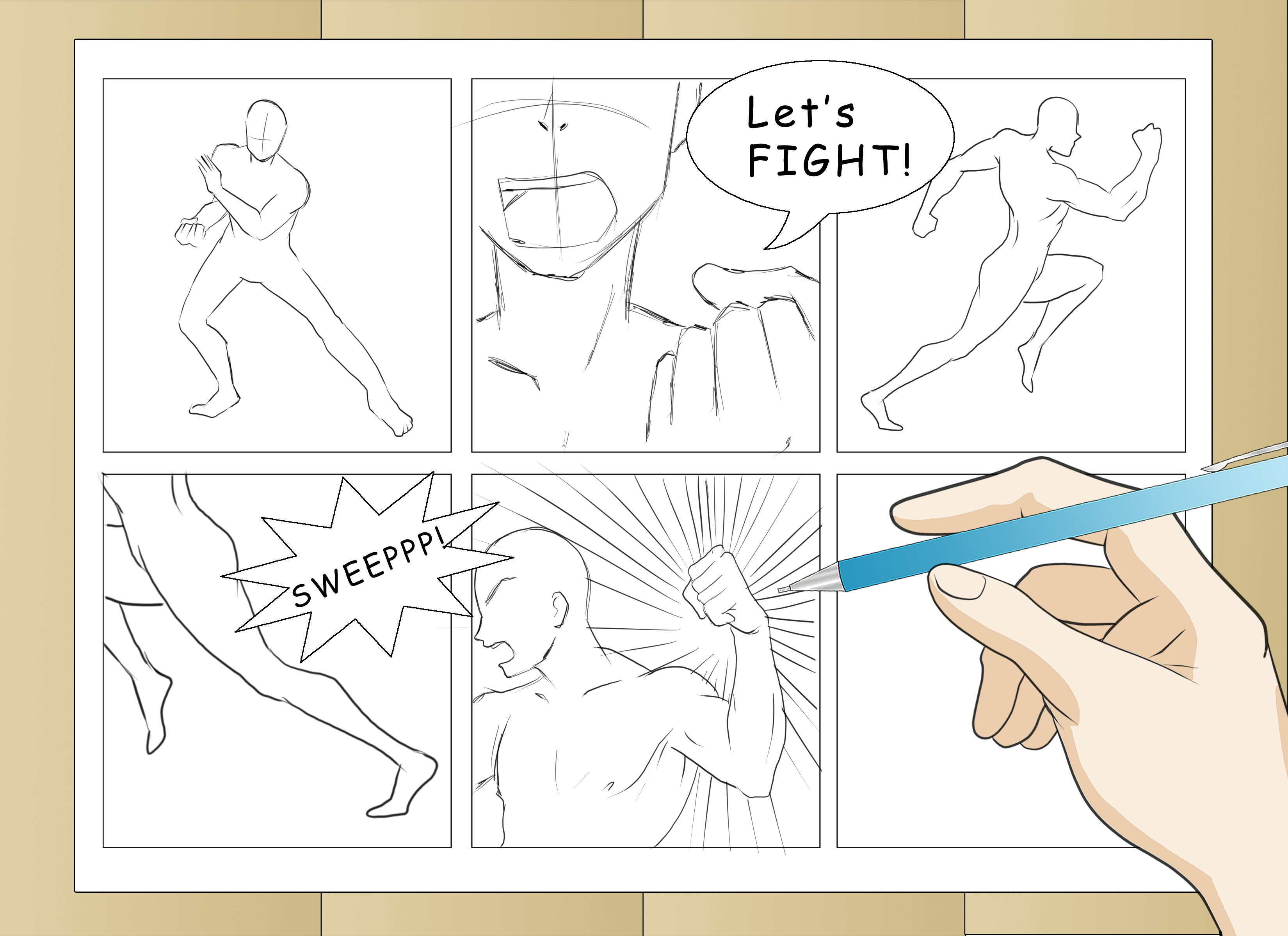 3300x2400 3 Ways To Draw Comic Book Action