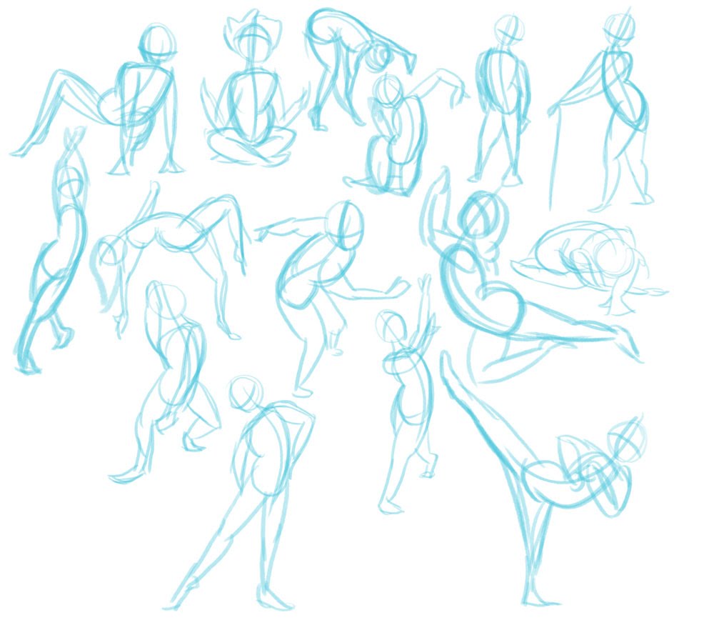 1000x889 Line Of Action Drawing