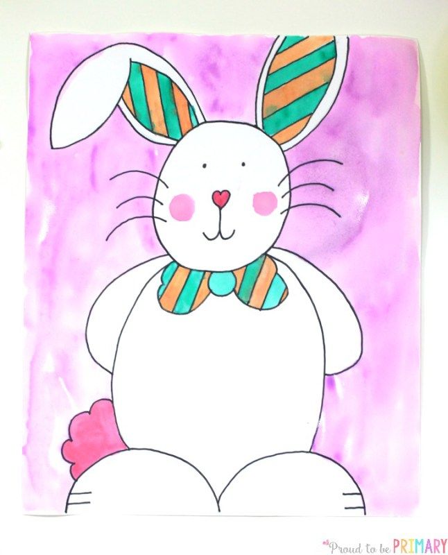 646x800 Easter Bunny Directed Drawing Craft Activities, Easter Bunny