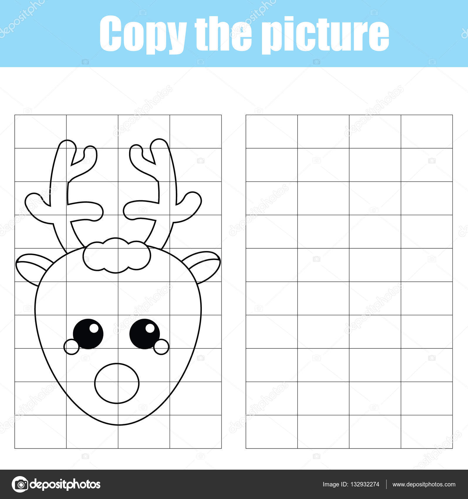 1595x1700 Grid Copy Children Educational Game, Drawing Kids Activity