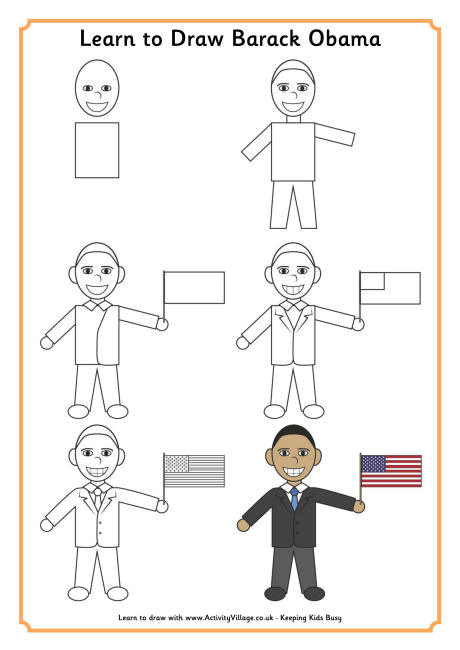 460x650 Learn To Draw Barack Obama 460