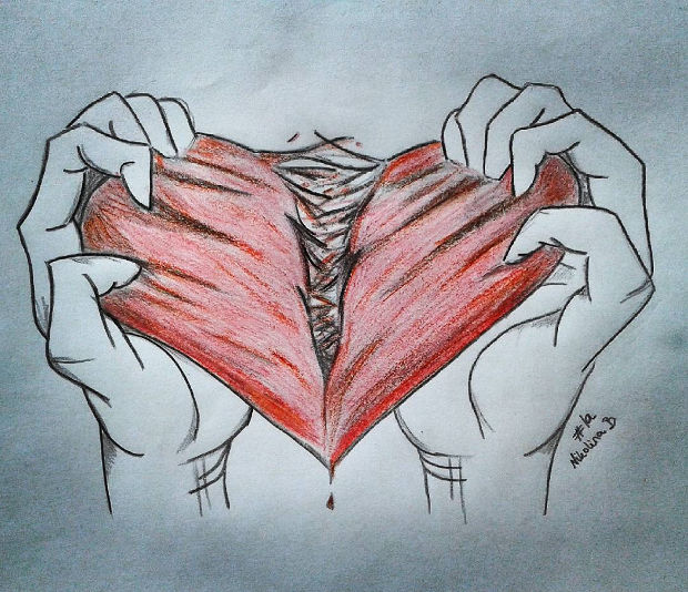 620x534 Heart Drawings, Art Ideas Design Trends