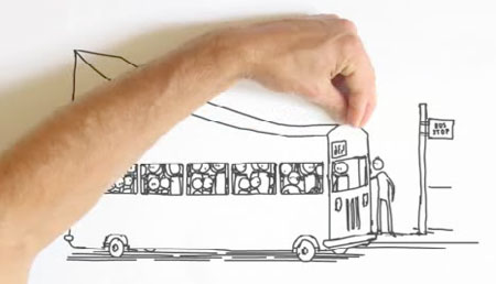 450x258 V Water Animated Ad Lines And Colors