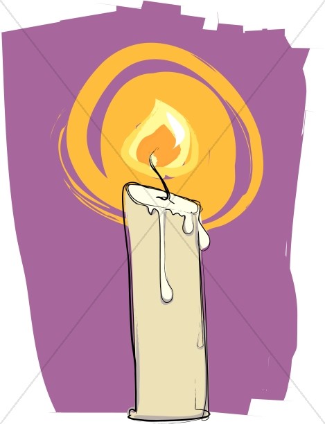 469x612 White Advent Candle Church Candle Clipart