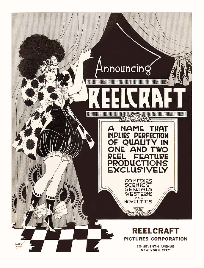 686x900 Reelcraft Pictures Corp 1920 Advertisement Drawing By Vintage