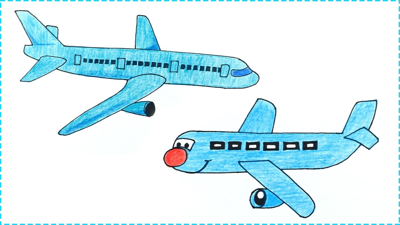 1280x720 Aeroplane Drawing