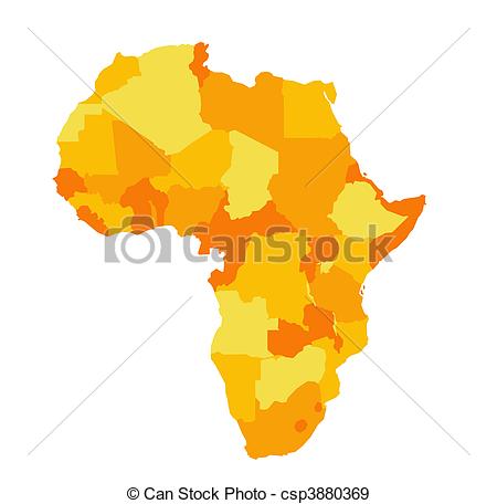 450x456 Africa Map Stock Illustration