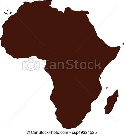 429x470 Africa Map Vector Illustration
