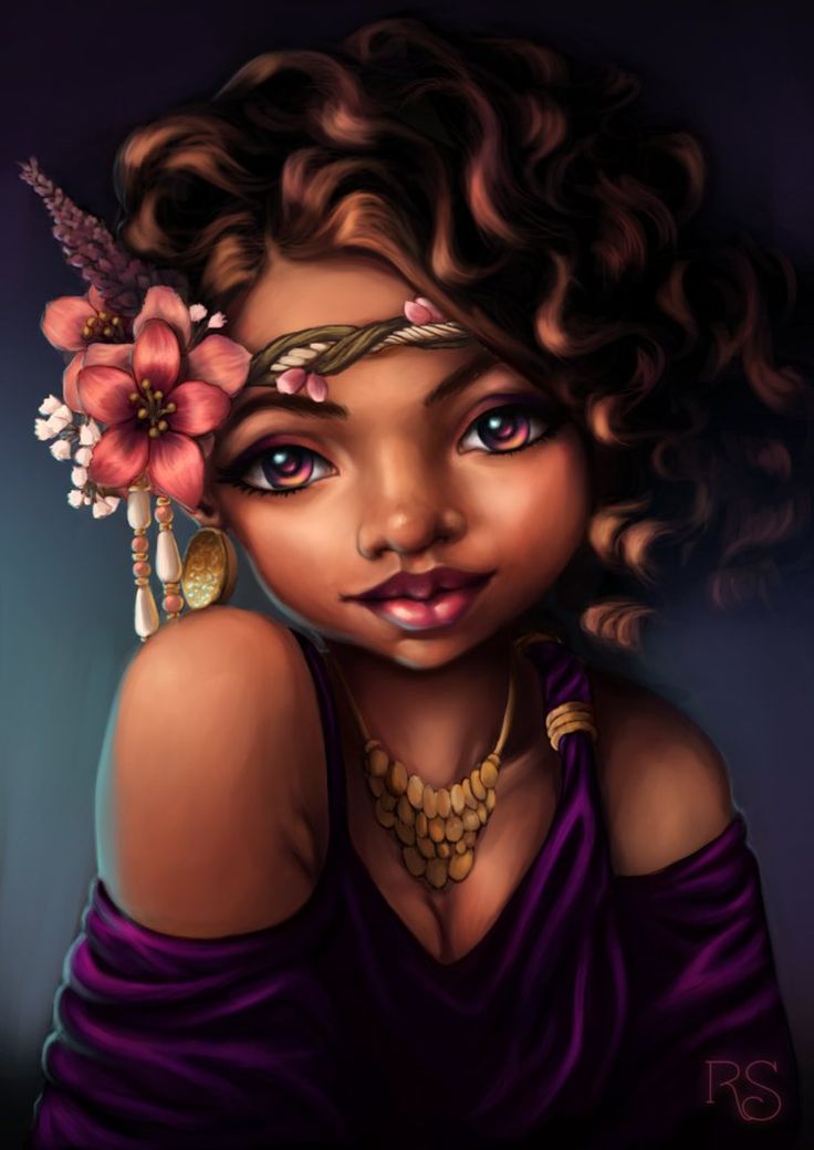 736x1040 Amazing Black Hair Art Pictures And Paintings