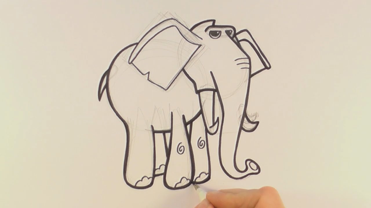 1280x720 How To Draw A Cartoon Elephant From Animal Jam