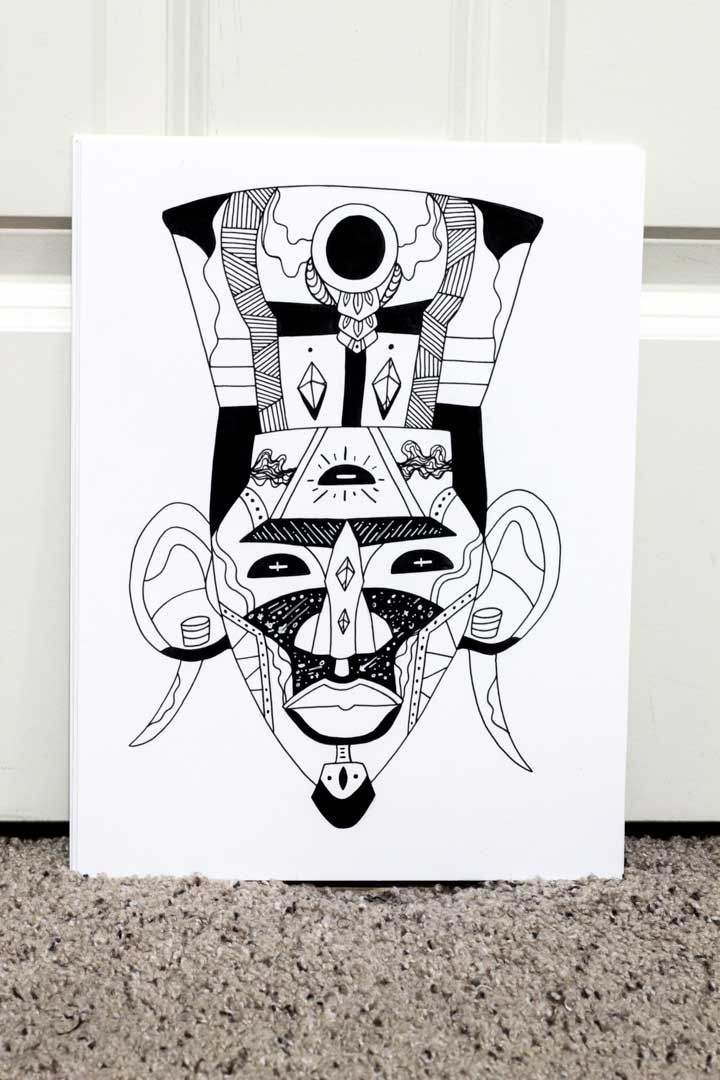 720x1080 The Most Beautiful African Mask Drawings You'Ll Love Masks Art