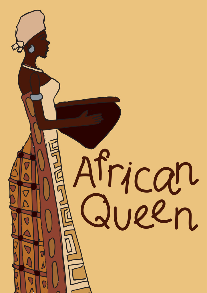 724x1024 African Queen Drawing Foods And Stuff Based On The South