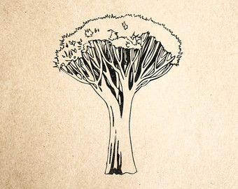 340x270 African Tree Stamp Etsy
