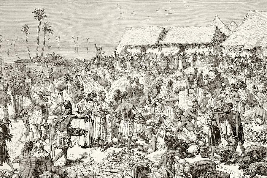 900x599 African Village Drawings Fine Art America