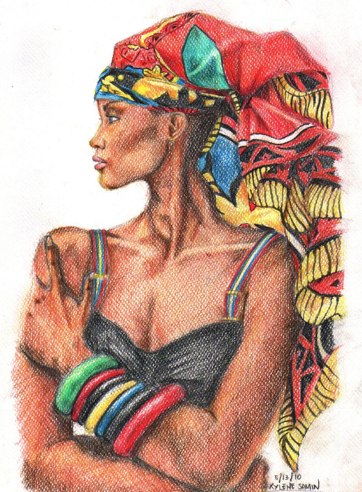 1245x1694 African Woman By Xypunk Culture Africa, Past And Present