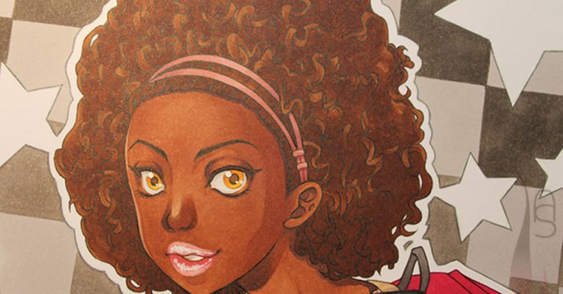 800x418 Drawing Afro Curls