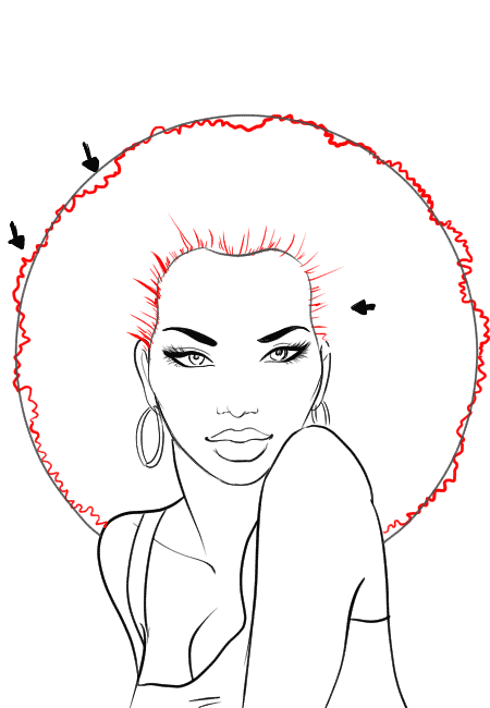 450x650 How To Draw African American Hair I Draw Fashion