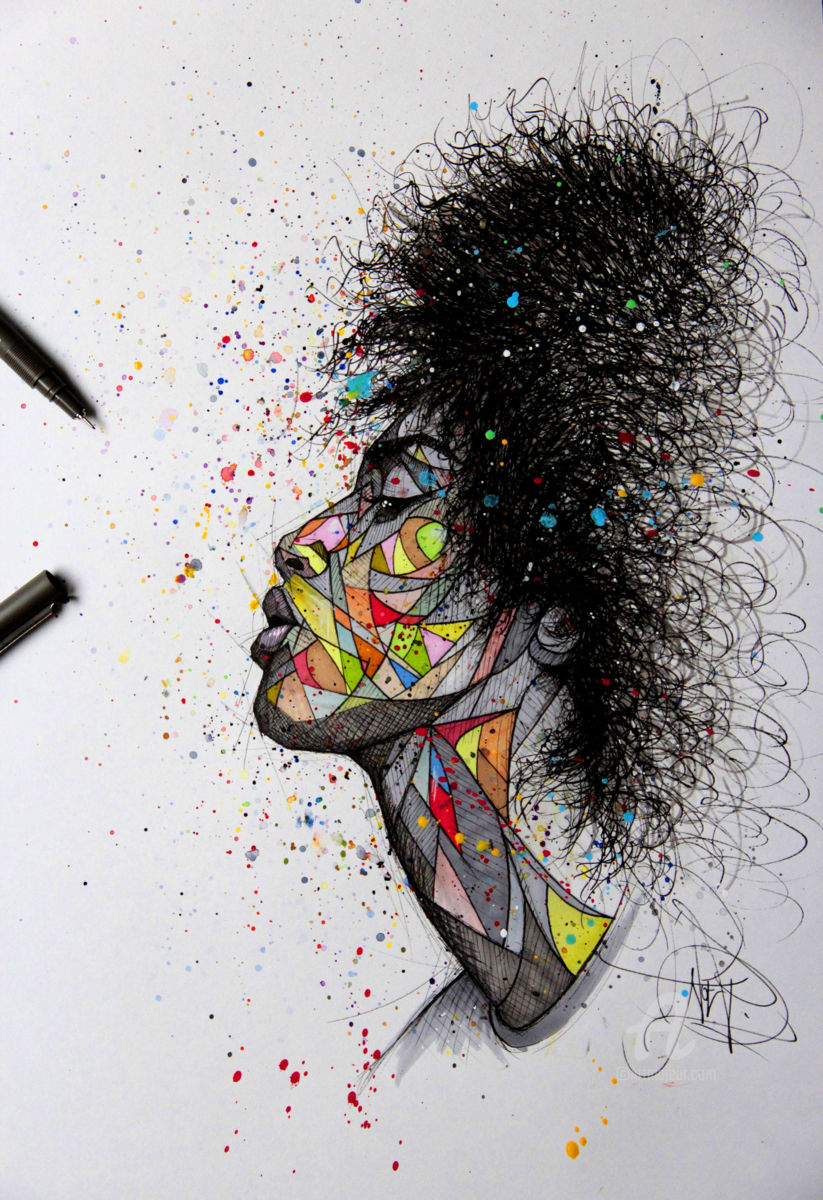 Afro Girl Drawing at GetDrawings.com | Free for personal use Afro Girl