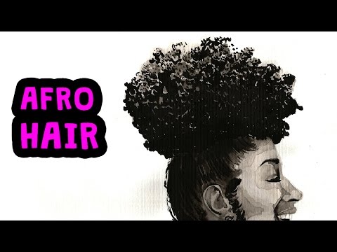 480x360 Desenhando Cabelo Afro
